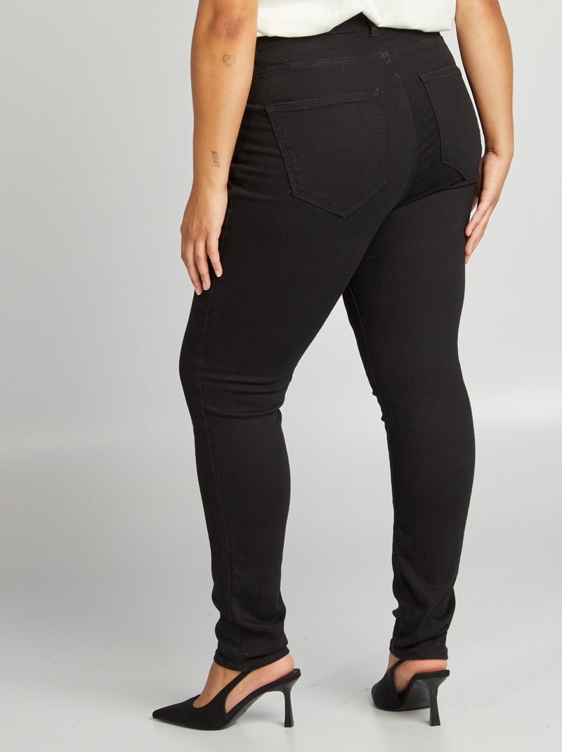 Skinny stretchbroek - 5 zakken - L30 ZWART - Kiabi
