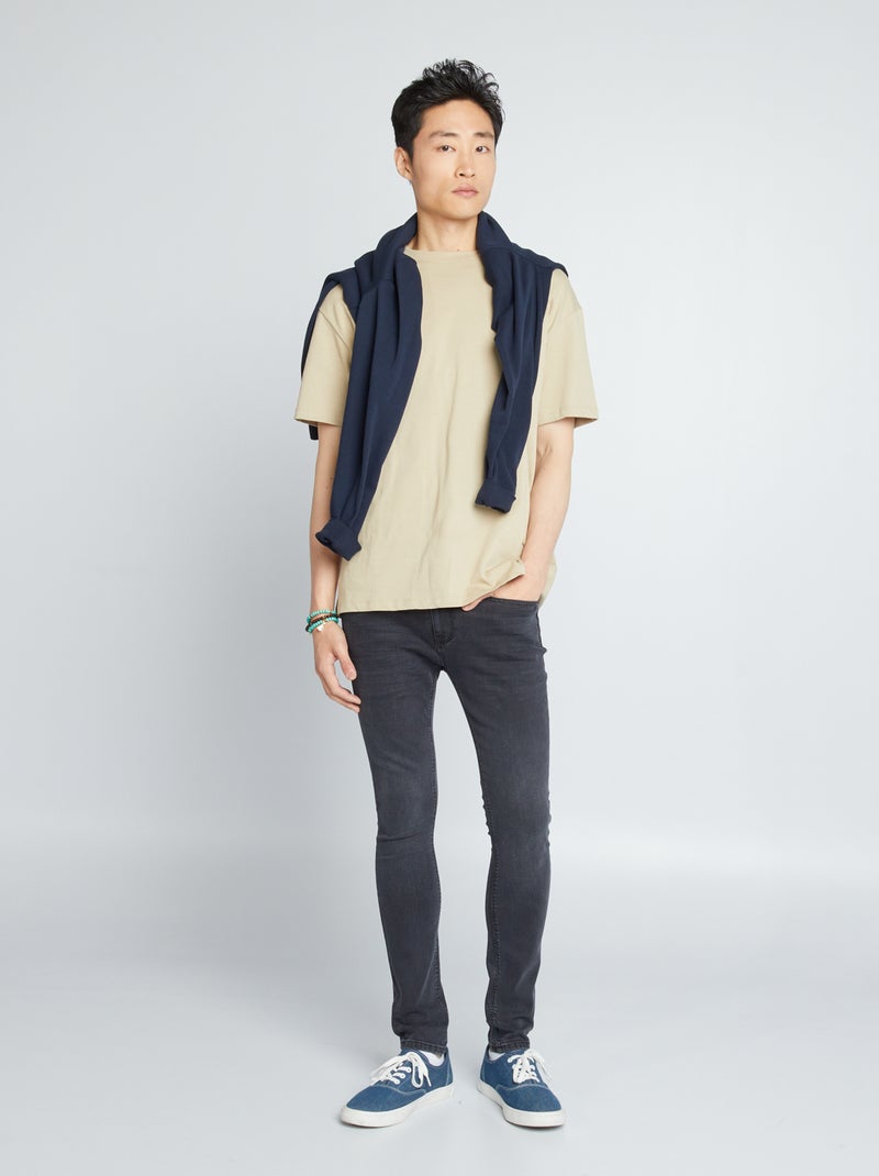 Skinny stretchjeans - 5 zakken GRIJS - Kiabi
