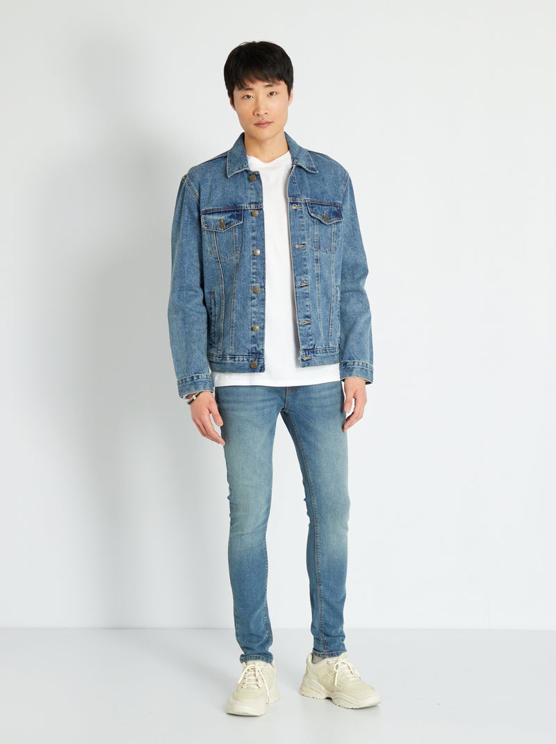 Skinny stretchjeans - 5 zakken stonewash vintage - Kiabi