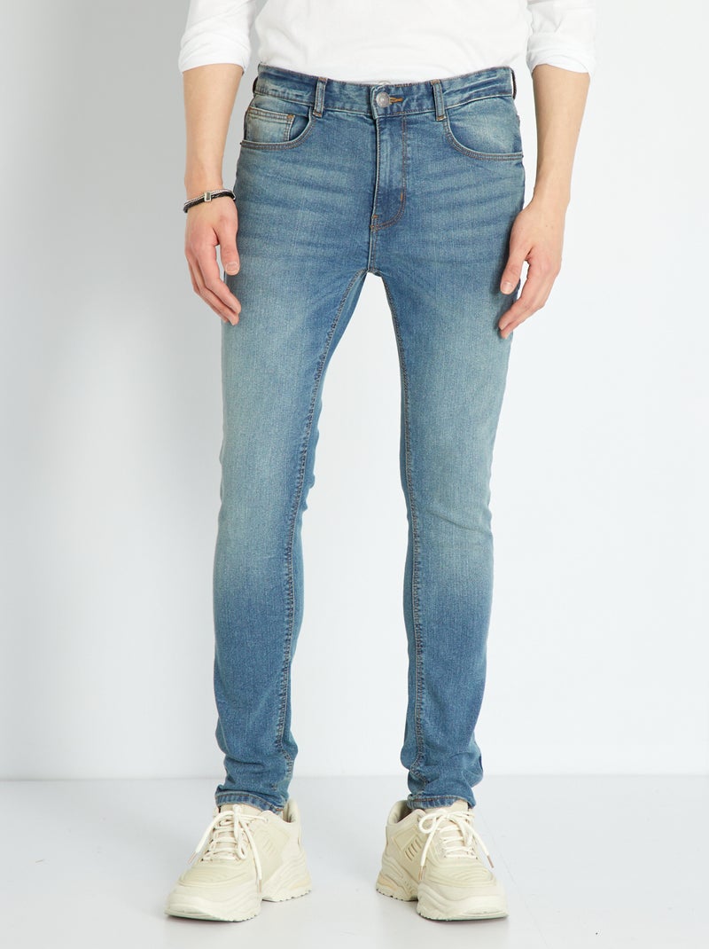 Skinny stretchjeans L30 stonewash vintage - Kiabi