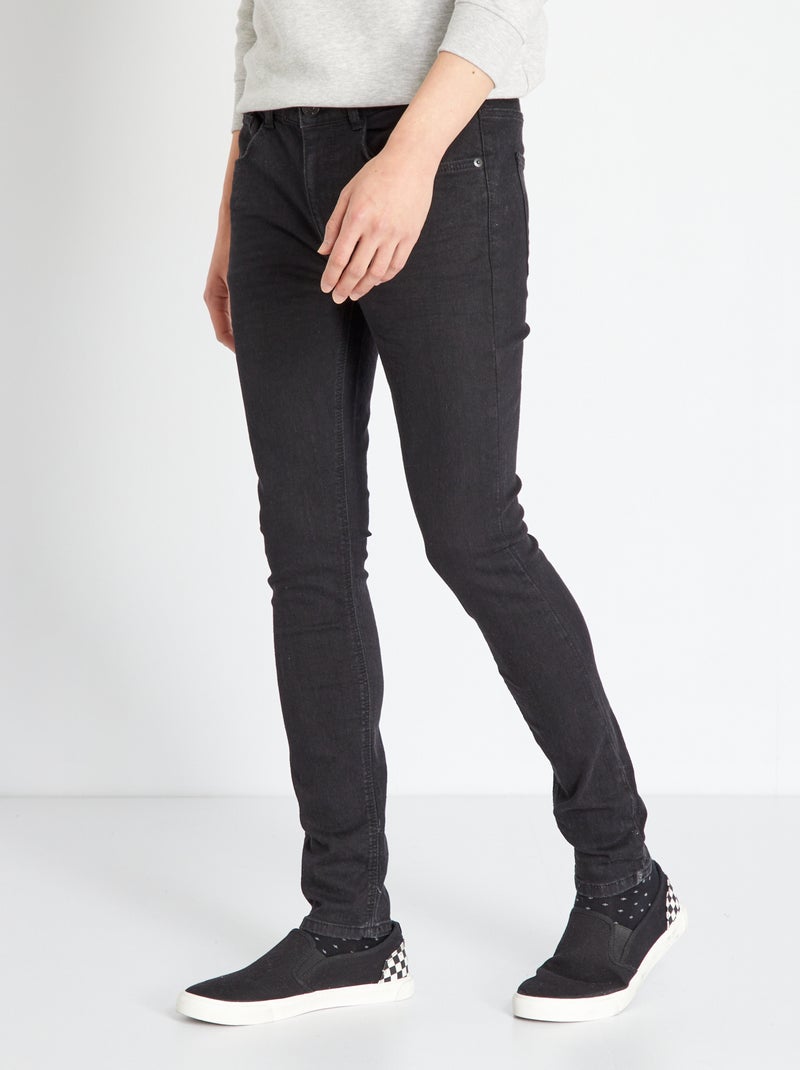 Skinny stretchjeans L30 ZWART - Kiabi