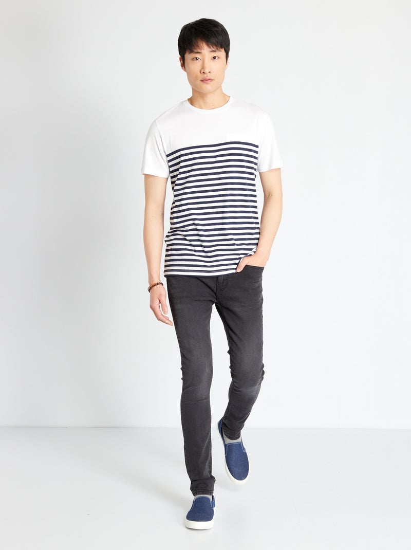 Skinny stretchjeans L30 ZWART - Kiabi
