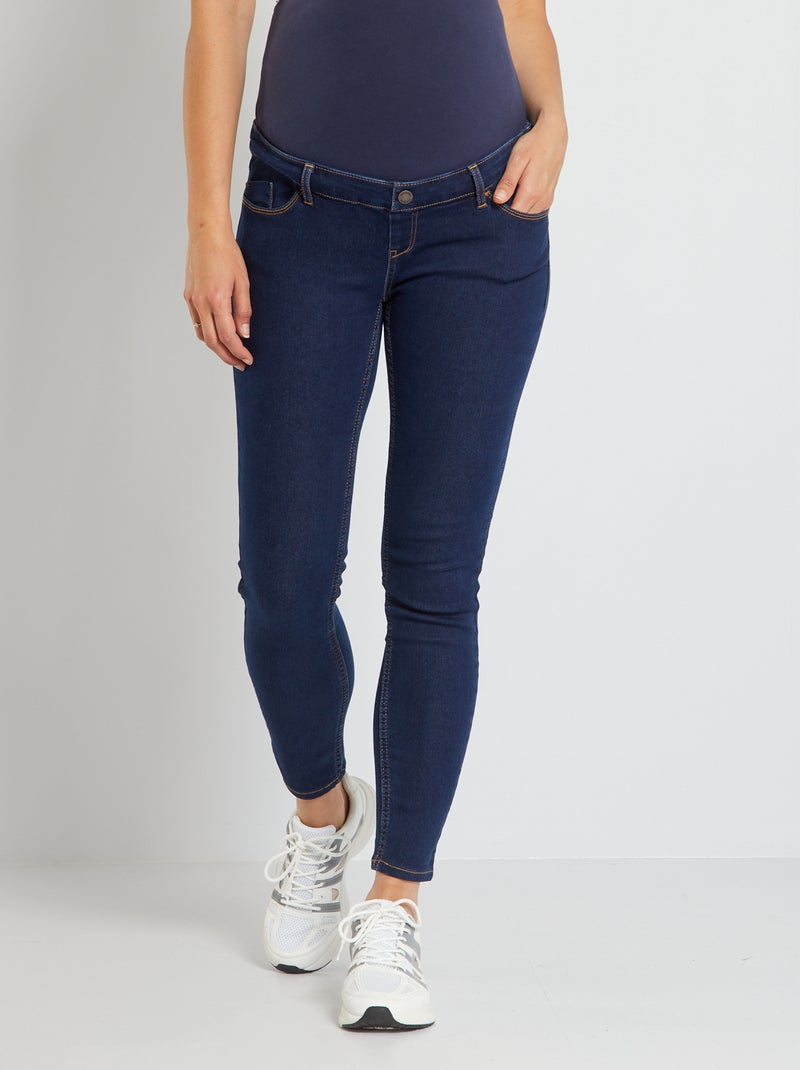 Skinny zwangerschapsjeans L28 BLAUW - Kiabi