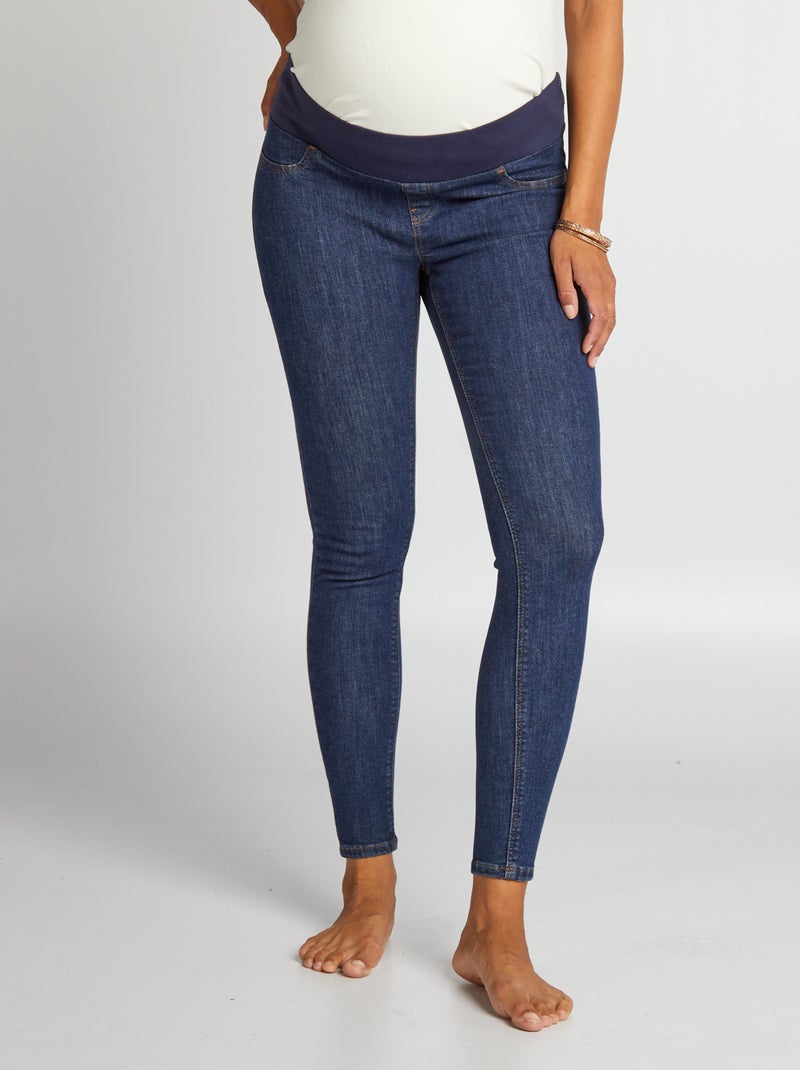 Skinny Zwangerschapsjeans Met Veel Stretch - Begin Van De Zwangerschap Kleine Band Blauw P806905c806836