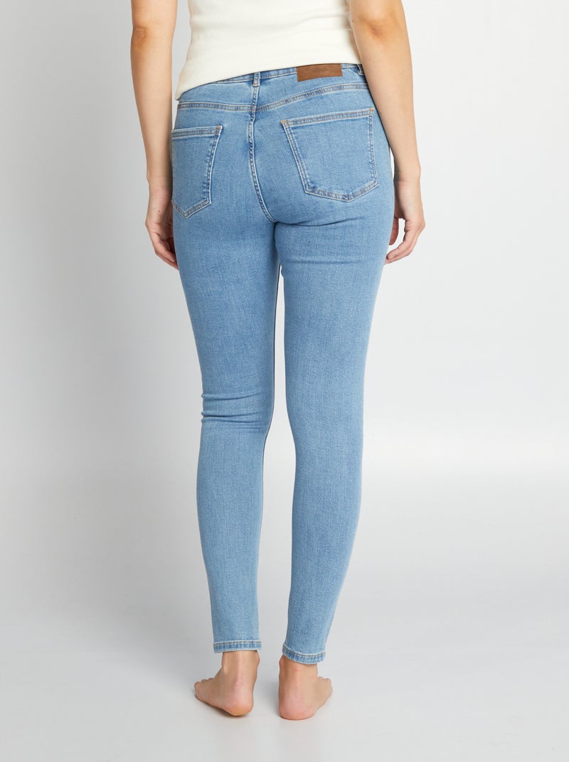 Skinny zwangerschapsjeans met veel stretch - Begin van de zwangerschap - kleine band BLAUW - Kiabi