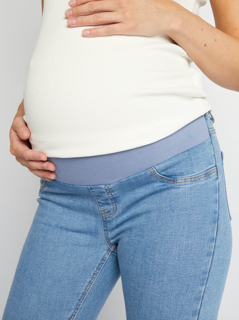 Skinny zwangerschapsjeans met veel stretch - Begin van de zwangerschap - kleine band BLAUW - Kiabi