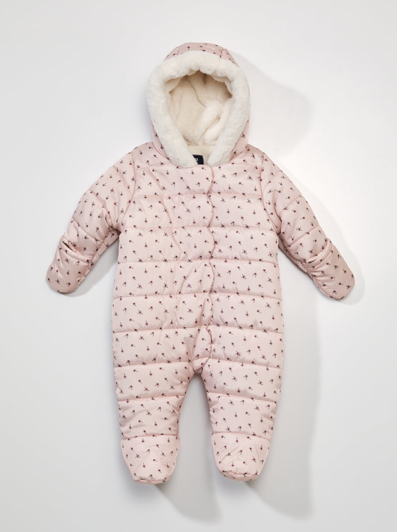 Skipakje met capuchon en print ROSE - Kiabi