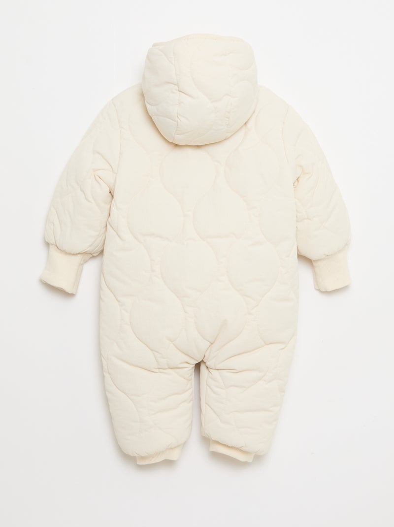 Skipakje zonder voetjes met voering met schapenvachteffect Wit - Kiabi