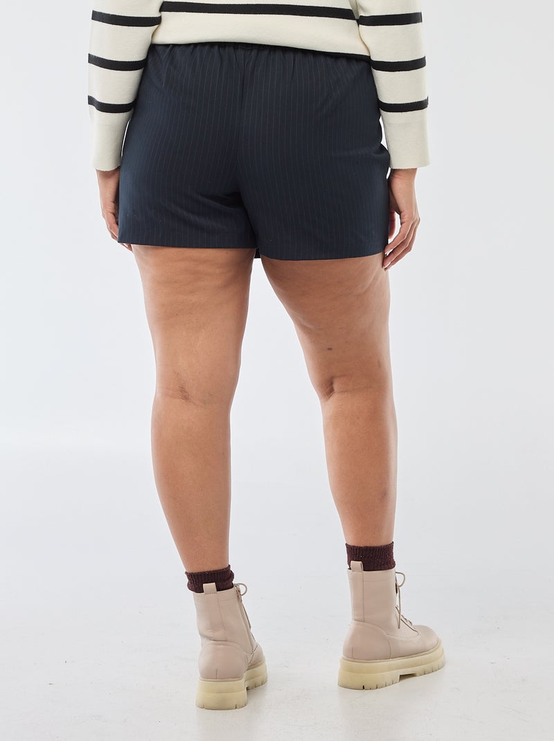 Skort met hoge taille Blauw - Kiabi