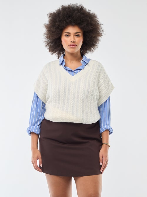 Skort met hoge taille - Kiabi