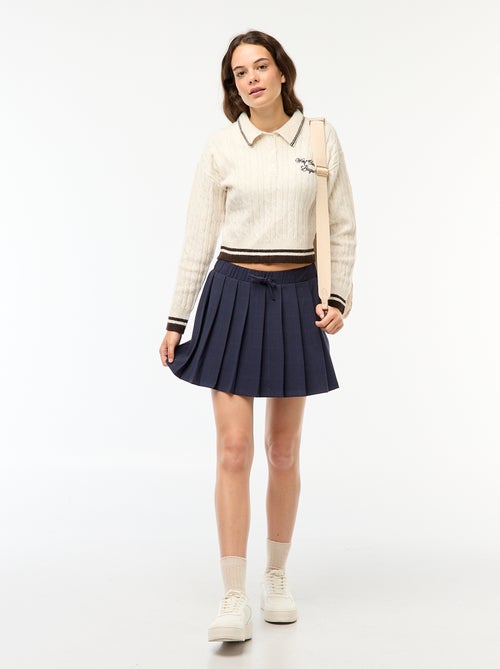 Skort met plooien - Kiabi