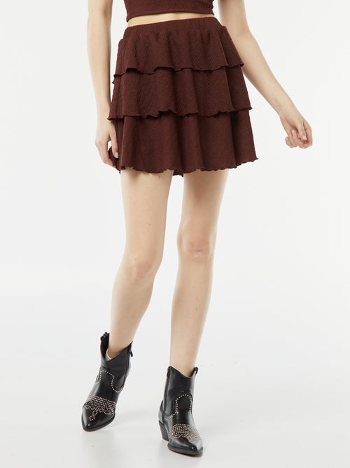 Skort van wafelstof - Kiabi