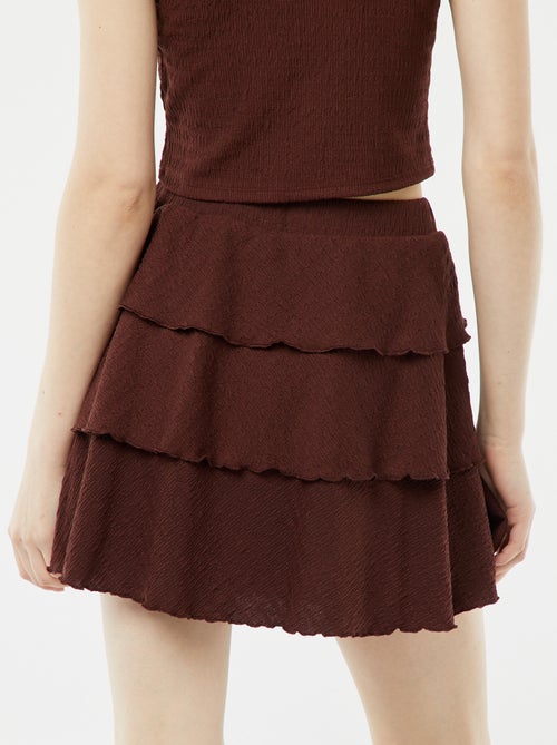 Skort van wafelstof - Kiabi