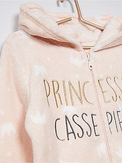 Slaappak van zachte fleece met borduurwerk - Kiabi