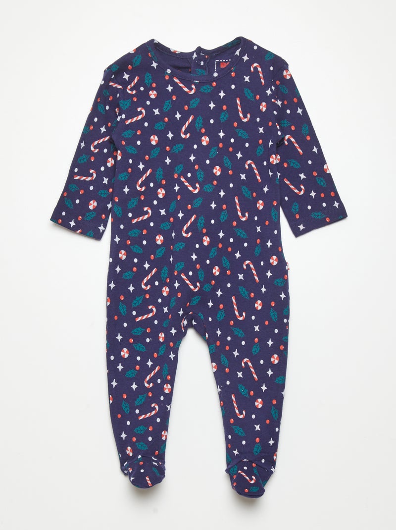 Slaappakje met print BLAUW - Kiabi