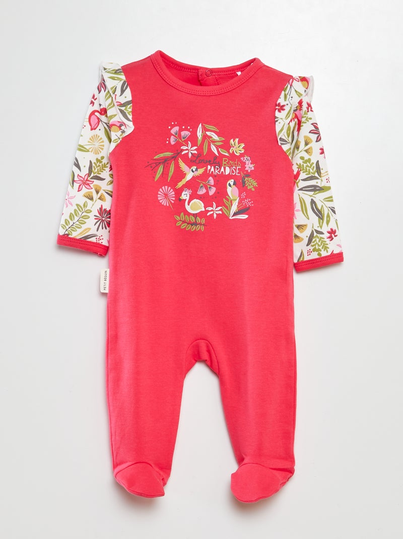 Slaappakje met print ROSE - Kiabi
