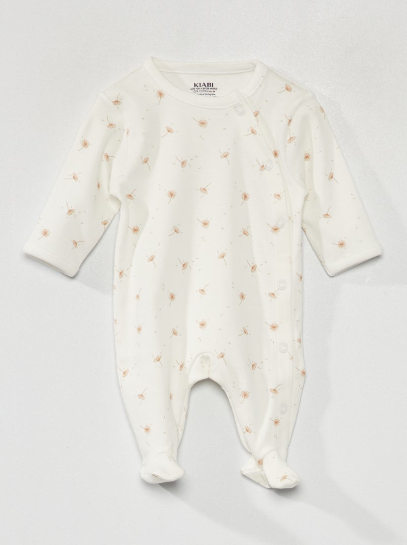 Slaappakje met print WIT - Kiabi