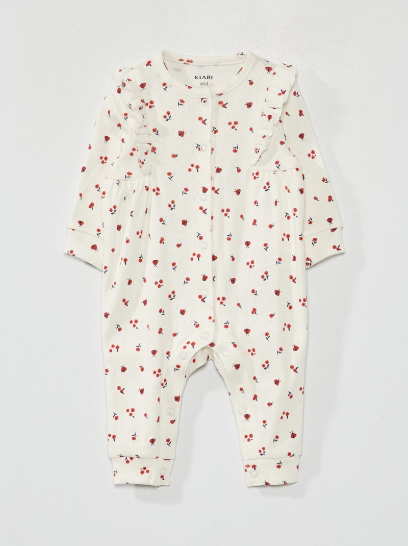Slaappakje met print WIT - Kiabi