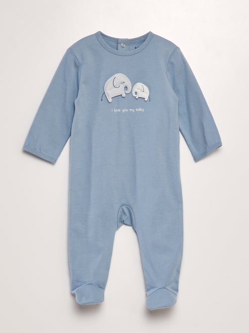 Slaappakje met voetjes en print - Kiabi