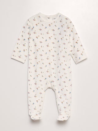 Slaappakje met voetjes en print