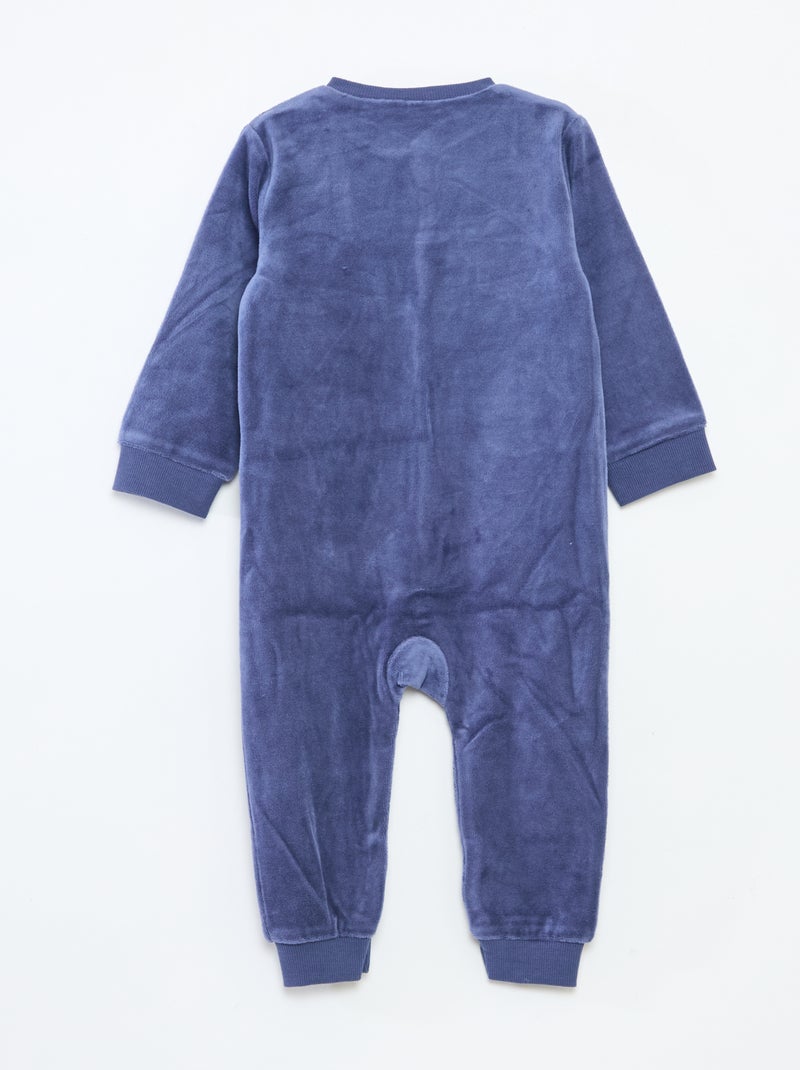 Slaappakje van dikke velours met PAW Patrol-print Blauw - Kiabi