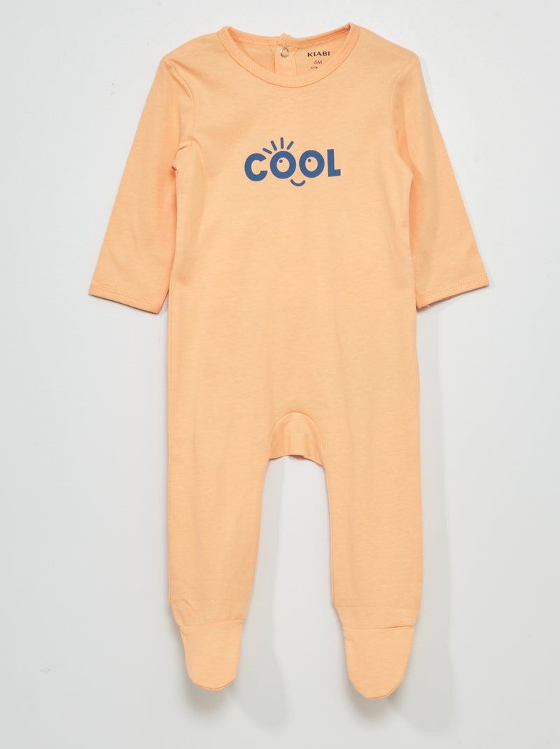 Slaappakje van jersey ORANJE - Kiabi