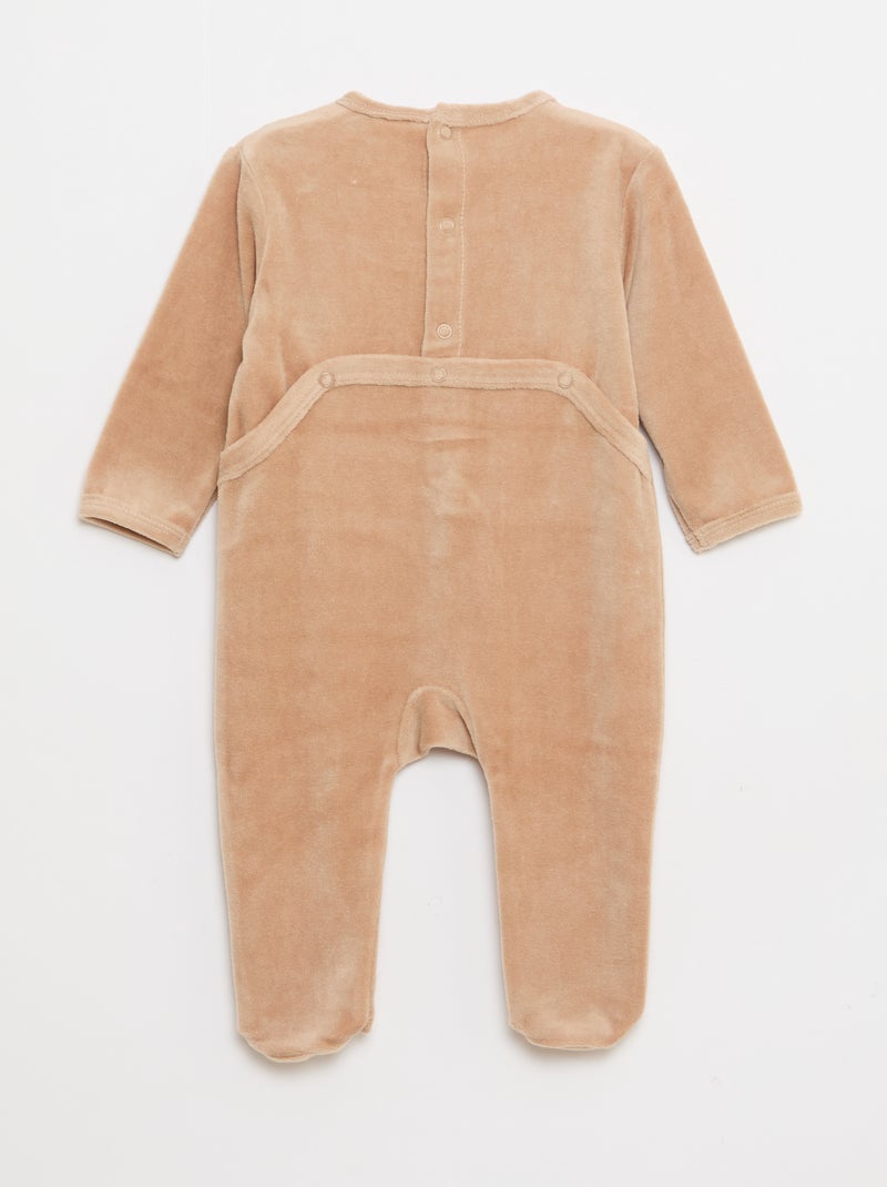 Slaappakje van velours 'Disney' Biege - Kiabi