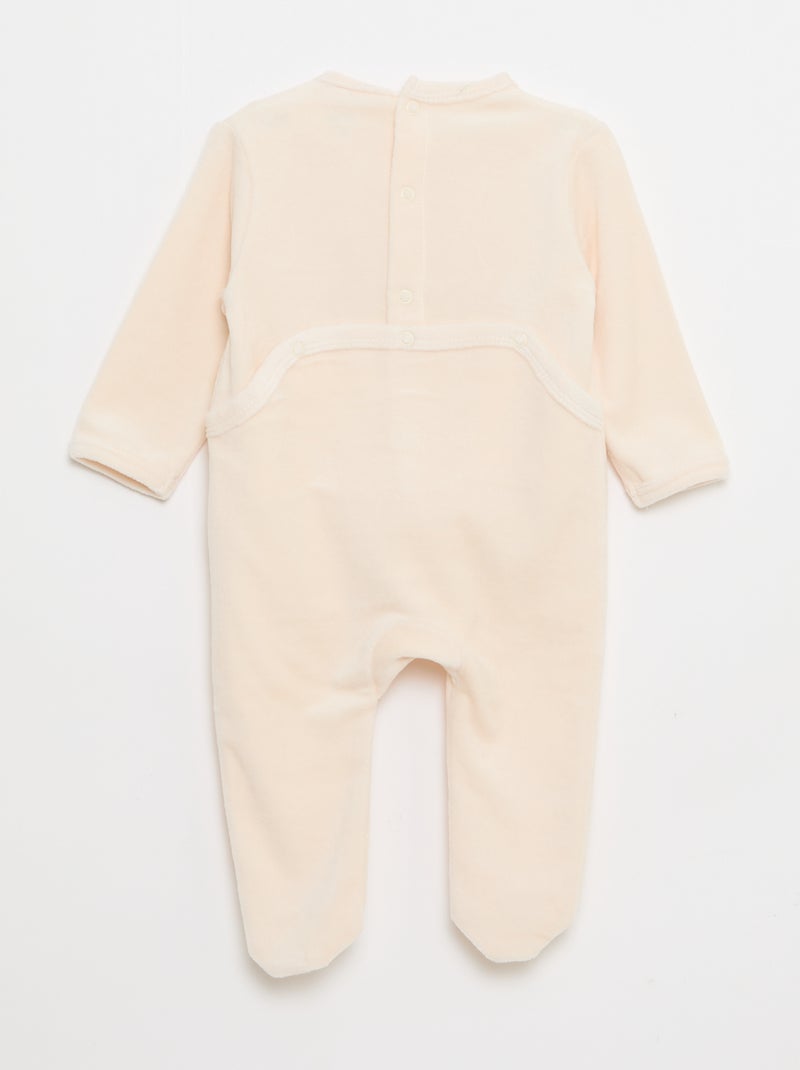 Slaappakje van velours 'Winnie' Wit - Kiabi