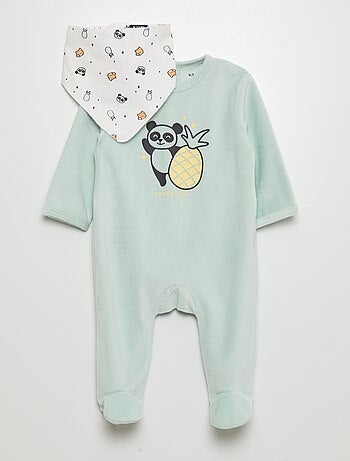 Lot 1 pyjama en velours + 1 body coton 'Stitch' - Stitch - Kiabi - 11.90€