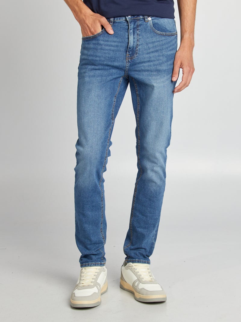 Slim-fit 5-pocket-jeans - L34 BLAUW - Kiabi
