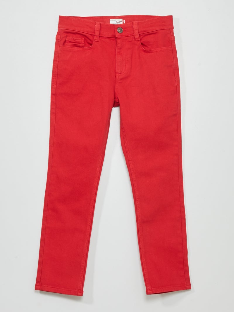 Slim-fit 5-pocket-jeans ROOD - Kiabi