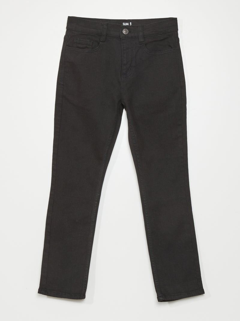 Slim-fit 5-pocket-jeans zwart - Kiabi
