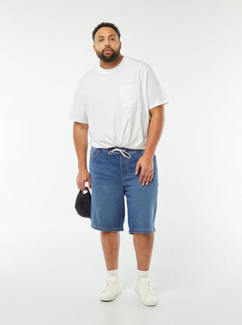 Slim-fit bermuda van stretchdenim - Kiabi