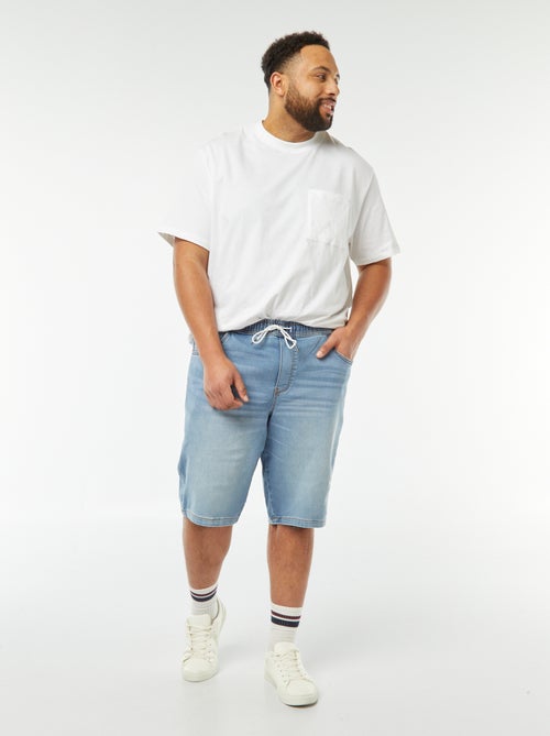 Slim-fit bermuda van stretchdenim - Kiabi