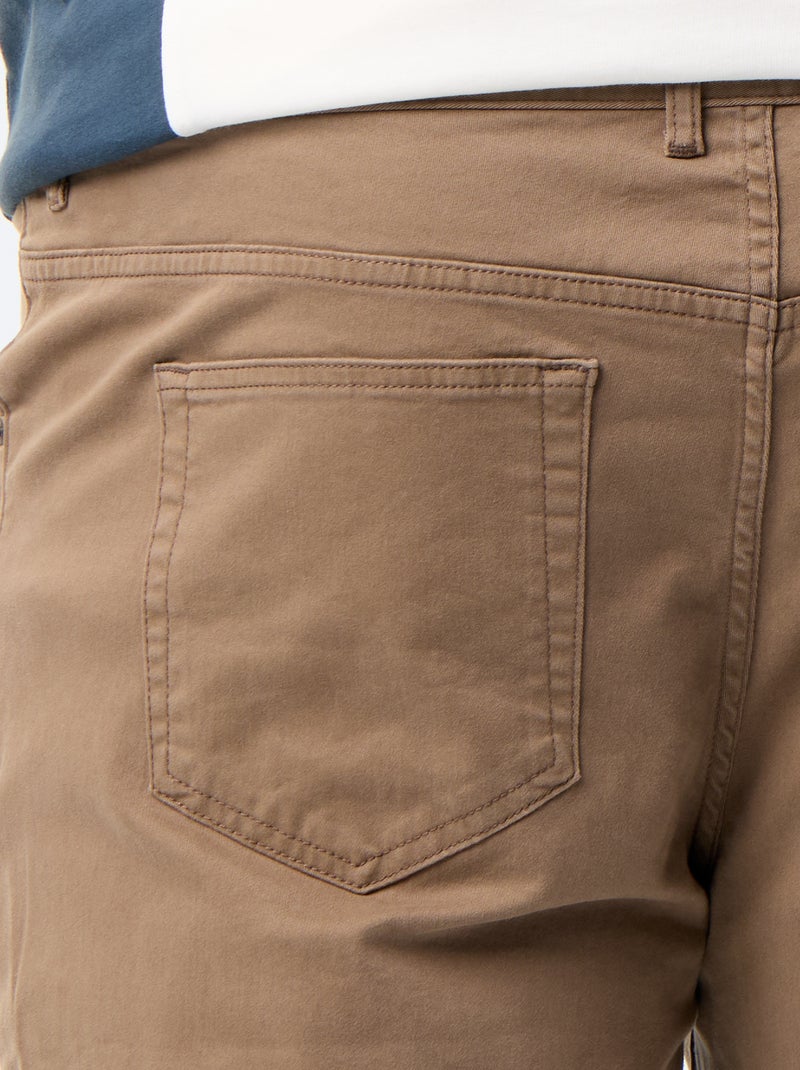 Slim fit broek - L32 Bruin - Kiabi