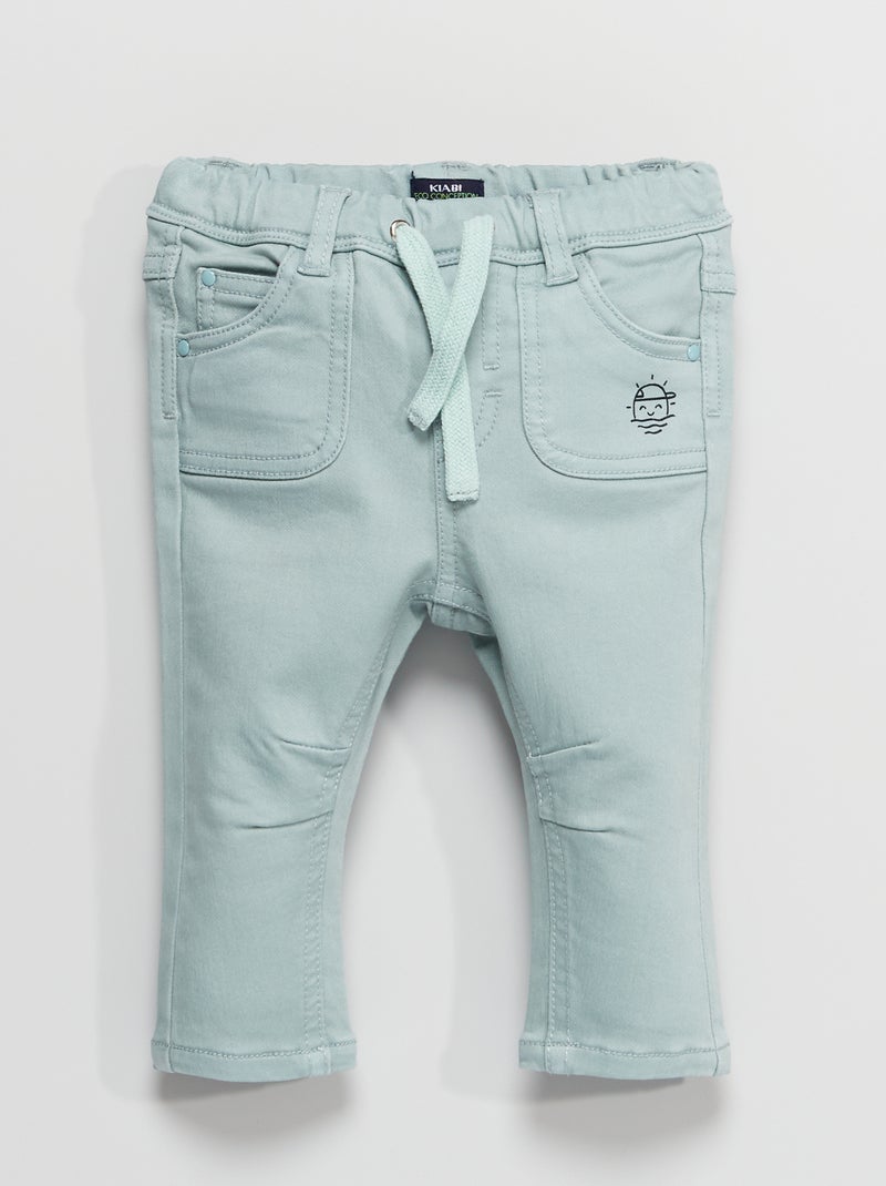 Slim-fit broek BLAUW - Kiabi