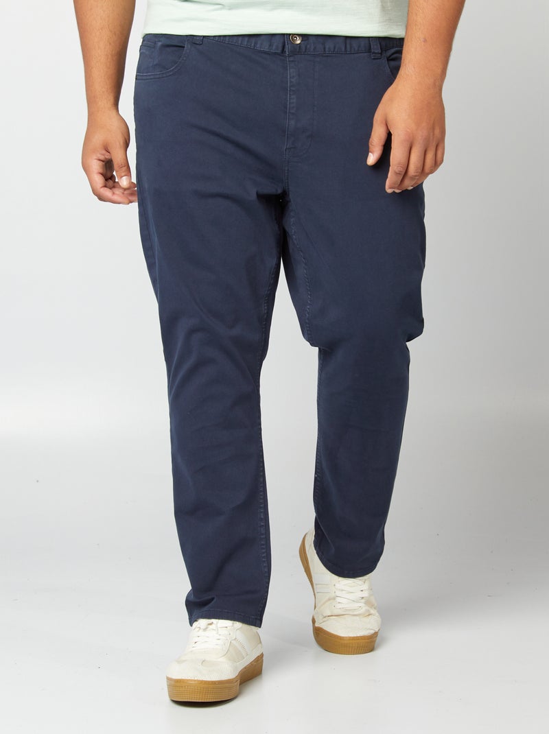 Slim-fit broek L30 BLAUW - Kiabi