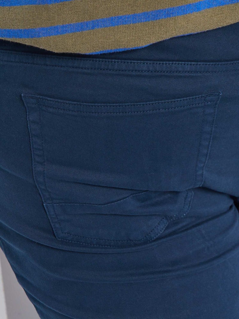 Slim-fit broek L30 BLAUW - Kiabi