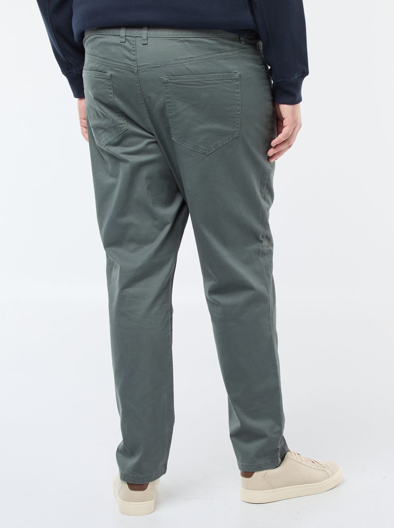 Slim-fit broek L30 Groen - Kiabi