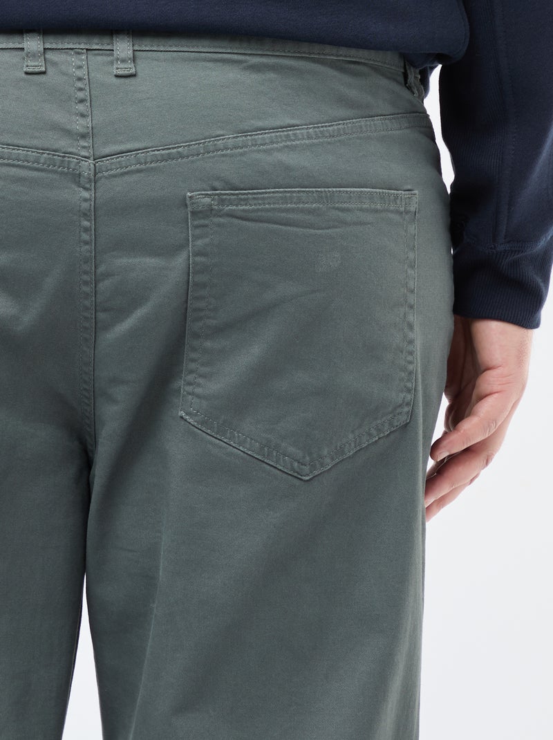 Slim-fit broek L30 Groen - Kiabi