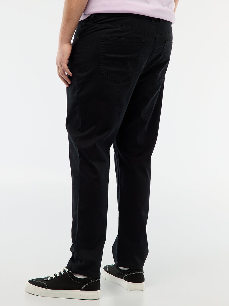 Slim-fit broek L30 zwart - Kiabi