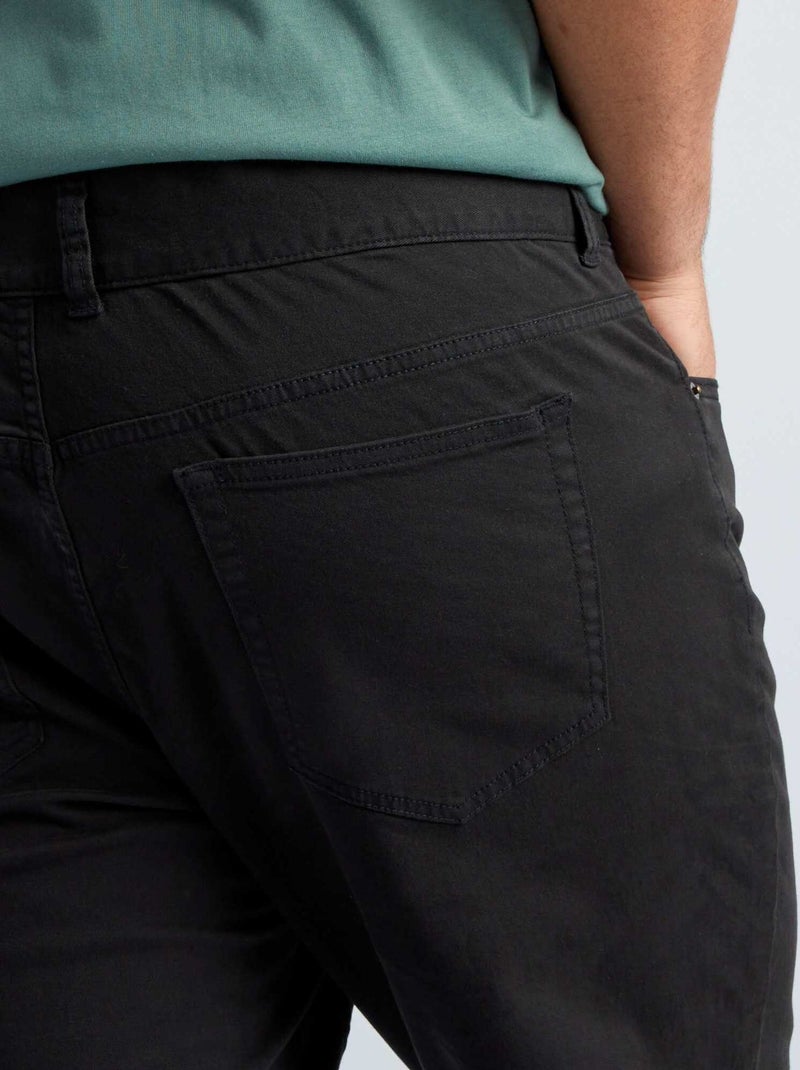 Slim-fit broek L30 zwart - Kiabi