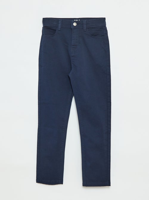 Slim-fit broek met 4 zakken - Kiabi