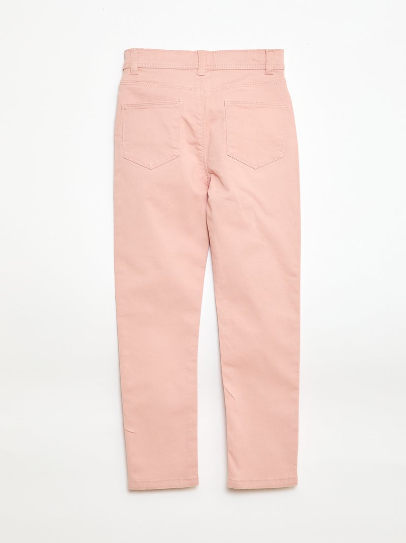 Slim-fit broek met 4 zakken Rose - Kiabi