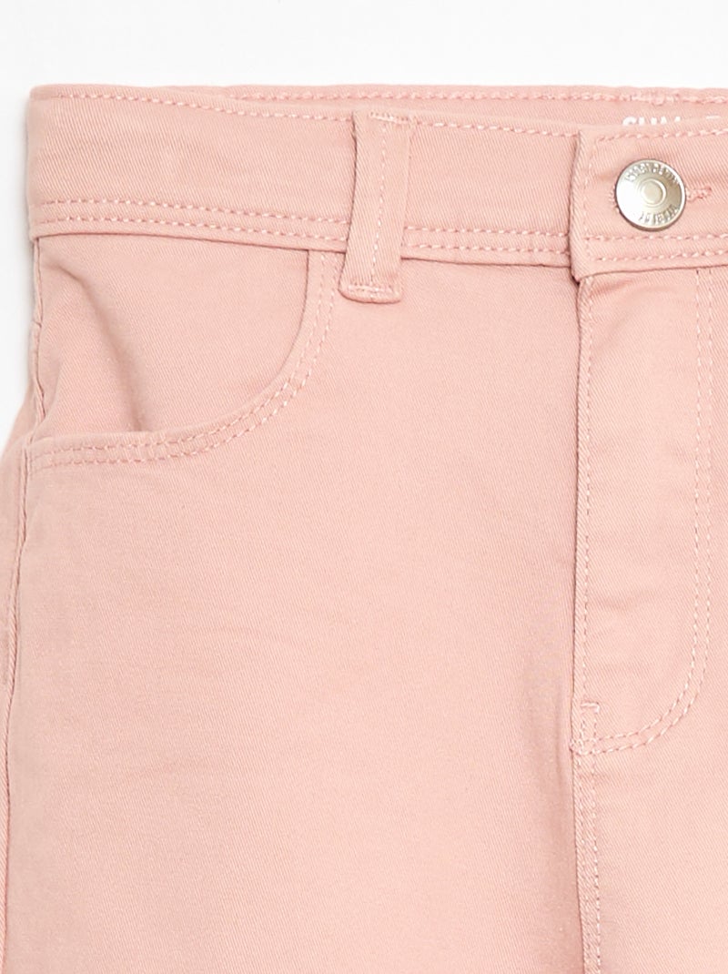 Slim-fit broek met 4 zakken Rose - Kiabi