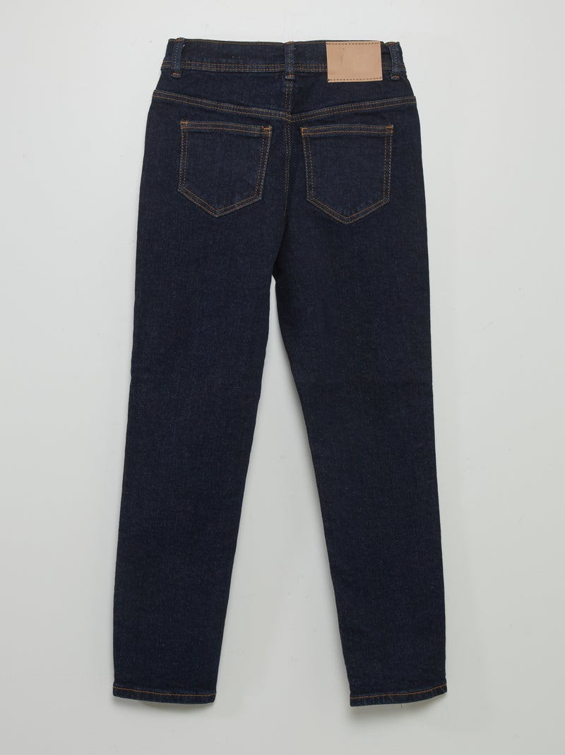 Slim-fit broek met 5 zakken BLAUW - Kiabi