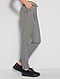     Slim-fit broek met pied-de-poule-print afbeelding 4

