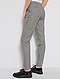     Slim-fit broek met pied-de-poule-print afbeelding 5
