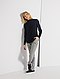     Slim-fit broek met pied-de-puce-print afbeelding 1
