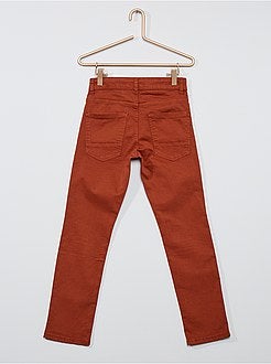 Slim-fit broek van keperstof 'Ecodesign' - Kiabi